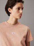 Orange Monogram Badge T-shirt  Women
