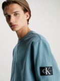 Blue Monogram Badge Sweatshirt  Men