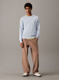 Brown Relaxed Cotton Poplin Trousers  Men