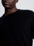 Black Merino Wool Jumper  Men