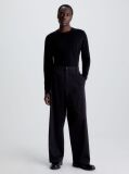 Black Merino Wool Jumper  Men