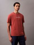 Red Cotton Logo T-shirt  Men