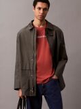 Red Cotton Logo T-shirt  Men