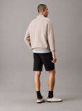 Black Straight Twill Chino Shorts  Men