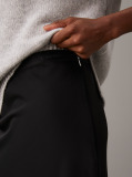 Black Slim Crepe Midi Skirt  Women