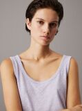 Grey Slim Linen Jersey Tank Top  Women
