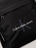 Black Logo Reporter Bag  Men