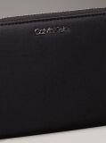 Black Large RFID Zip Around Wallet  Women