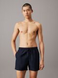 Blue Medium Drawstring Swim Shorts - Logo Embroidery  Men