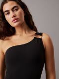 Black One Shoulder Swimsuit - CK Wire  Women