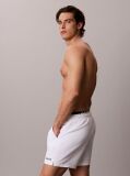White Double Waistband Swim Shorts - Intense Power  Men