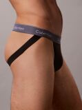 Black 3 Pack Jock Straps - Icon Cotton Stretch  Men