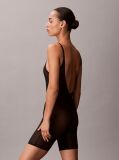 Μαύρο Κορμάκι Shapewear Μεσαίου Μήκους - Minimalist Mesh  Γυναίκα