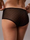 Black Boy Shorts - Emblem Mesh  Women