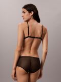 Black Boy Shorts - Emblem Mesh  Women