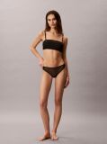 Black Lightly Lined Bandeau - Emblem Mesh  Women