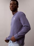 Blue Long Sleeve Waffle T-shirt  Men