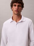 White Long Sleeve Polo Shirt  Men