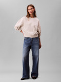 Beige Cotton Terry Sweatshirt  Women