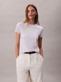 White Short Sleeve Supima Crewneck T-Shirt  Women