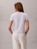 White Short Sleeve Supima Crewneck T-Shirt  Women
