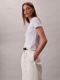 White Short Sleeve Supima Crewneck T-Shirt  Women