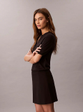 Black Ponte Mini Skirt  Women