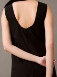 Black Sleeveless Cotton Poplin Mini Dress  Women