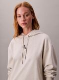Beige Monogram Hooded Sweatshirt Dress  Women