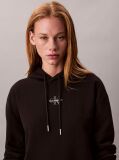 Black Monogram Hooded Sweatshirt Dress  Women