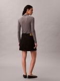 Black Denim Mini Wrap Skirt  Women