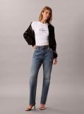 Denim High Rise Straight Jeans  Women