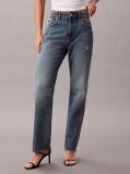 Denim High Rise Straight Jeans  Women