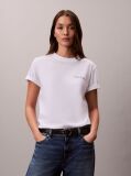 White Script Logo Graphic Classic T-Shirt  Women