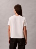 White Logo Graphic Slim T-Shirt  Women