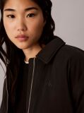 Black Lightly Padded Short Bomber Jacket  Women