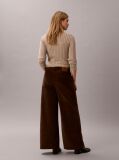 Brown Corduroy Wide Leg Trousers  Women