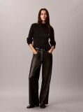 Black Faux Leather Trousers  Women