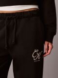 Black Terry Graphic Logo Sweatpants  Women