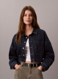Denim Κοντό Denim Πουκάμισο Cropped  Γυναίκα