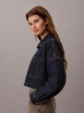 Denim Κοντό Denim Πουκάμισο Cropped  Γυναίκα