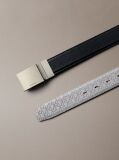 Multi Reversible Leather Plaque Buckle Belt  Men