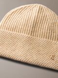 Beige Wool Blend Scarf and Beanie Gift Set  Women