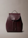 Red Allover Monogram Logo Backpack  Women