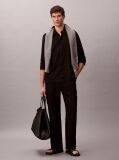 Black Linen Blend Shirt  Men
