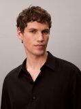 Black Linen Blend Shirt  Men