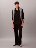 Black Linen Blend Shirt  Men