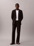 Black Linen Cotton Drawstring Trousers  Men