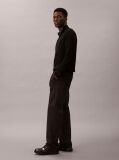 Black 90's Straight Trousers  Men