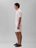 White Waffle Shorts  Men
